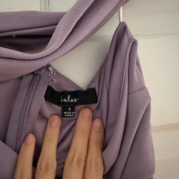 Lulu's Hold Your Attention One-Shoulder Sleeveless Midi Lilac Dress - Picture 5 of 5